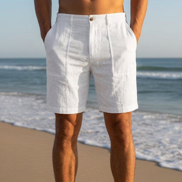 Remy | Relaxed Fit Summer Bermuda Linen Shorts