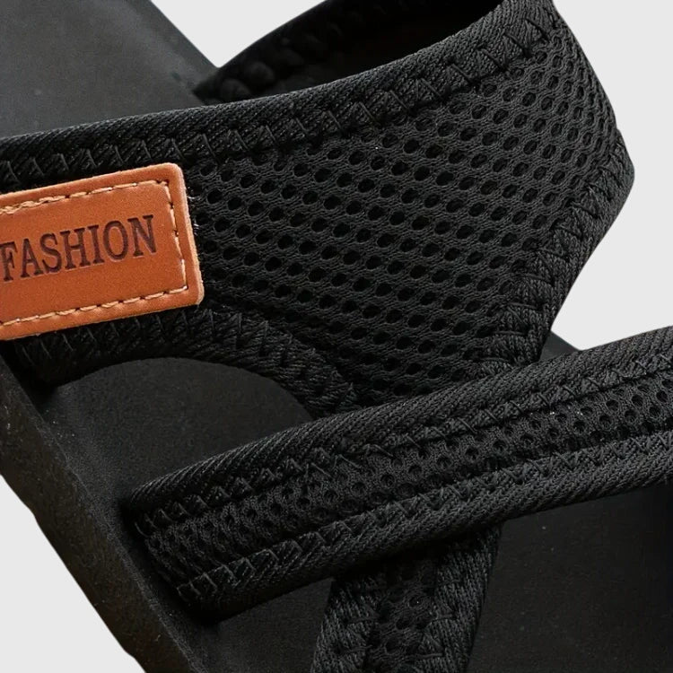 Rose | Timeless Cross Strap Slide Flat Sandals