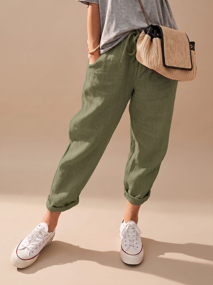 Sadie | Relaxed Fit Drawstring Linen Pants