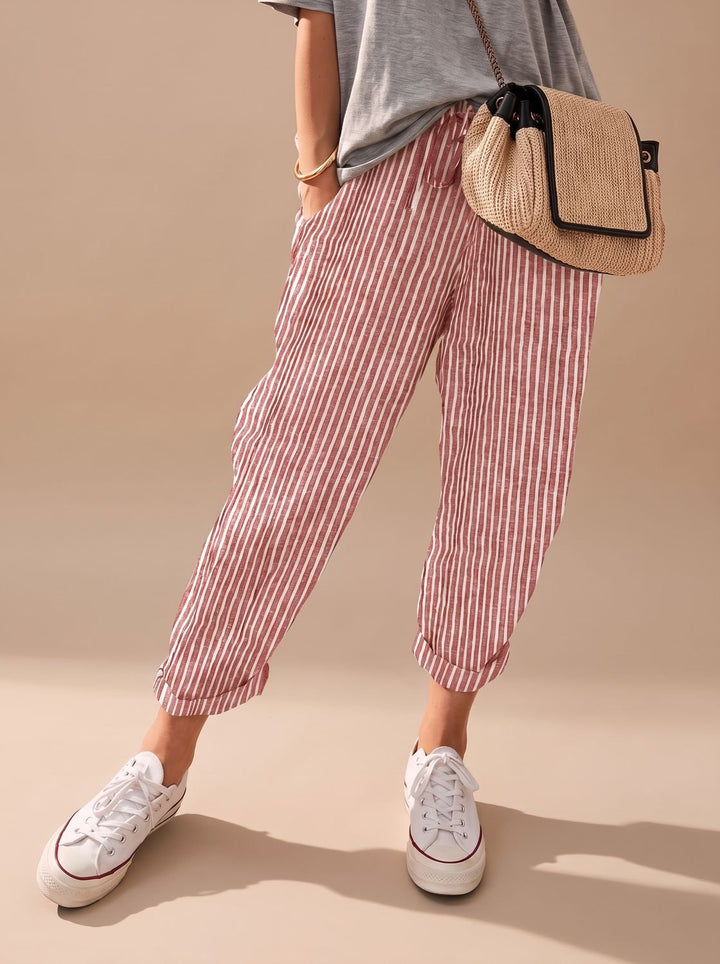 Sadie | Relaxed Fit Drawstring Linen Pants