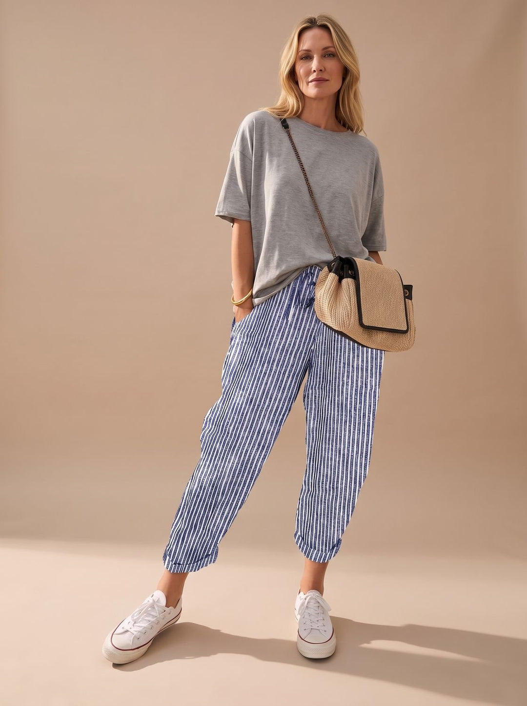 Sadie | Relaxed Fit Drawstring Linen Pants