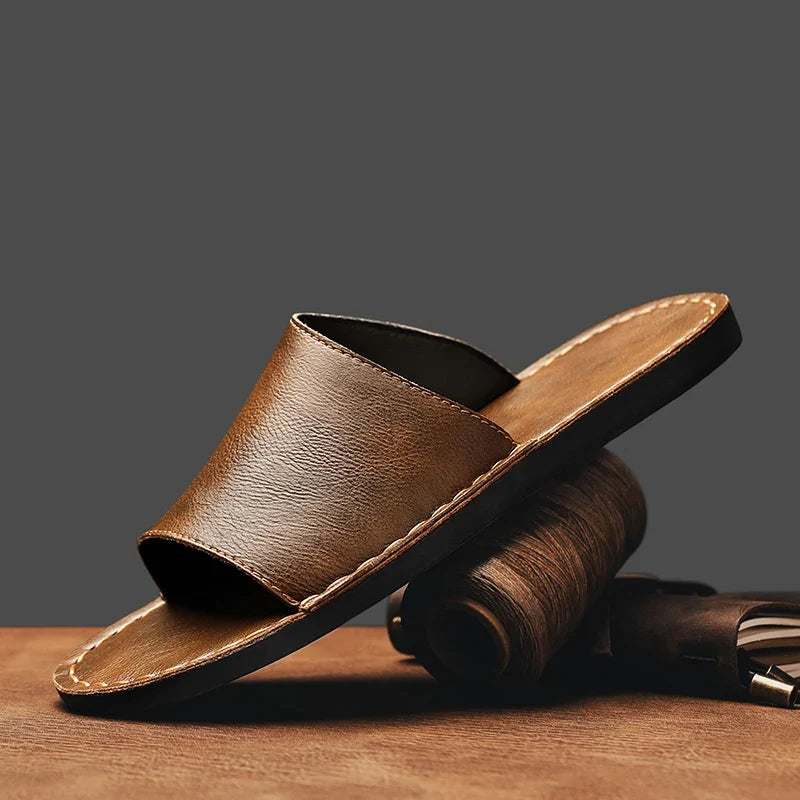 Samuel | Classic Single Strap Mens Slides
