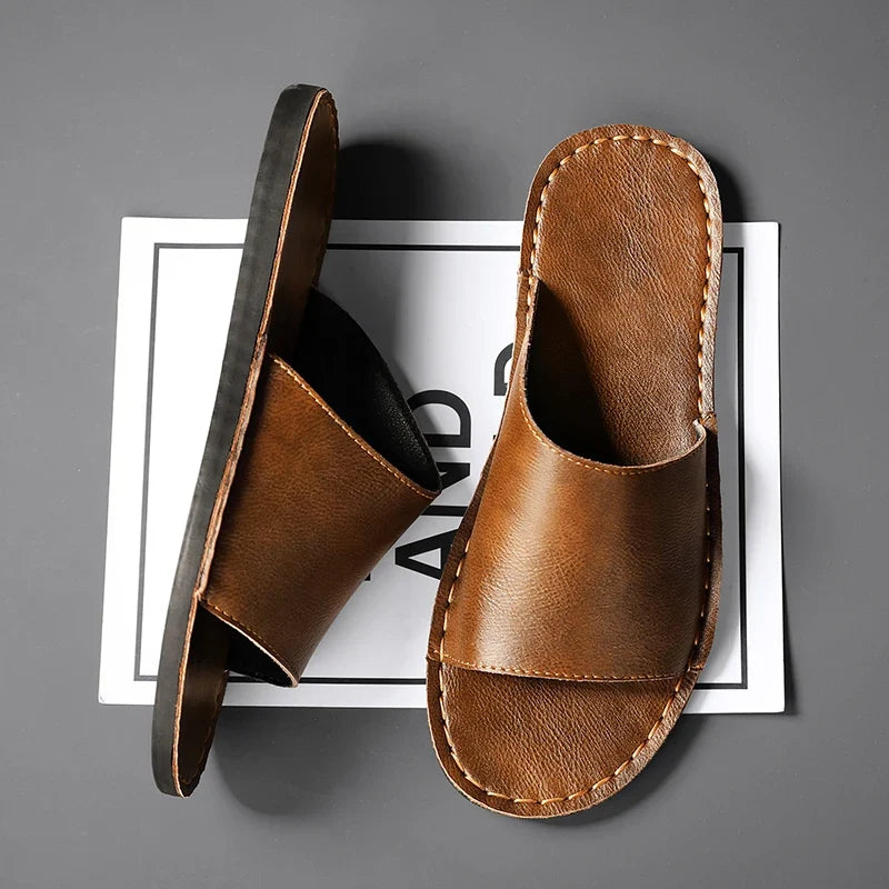 Samuel | Classic Single Strap Mens Slides