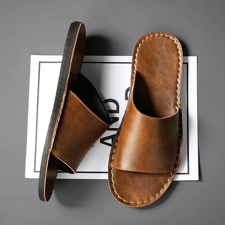 Samuel | Classic Single Strap Mens Slides