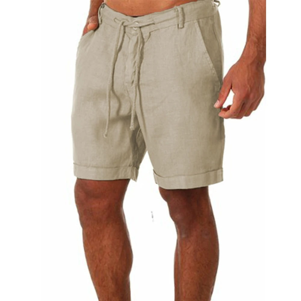Theo | Effortless Summer Drawstring Linen Shorts