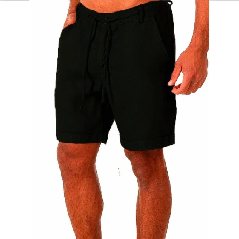 Theo | Effortless Summer Drawstring Linen Shorts