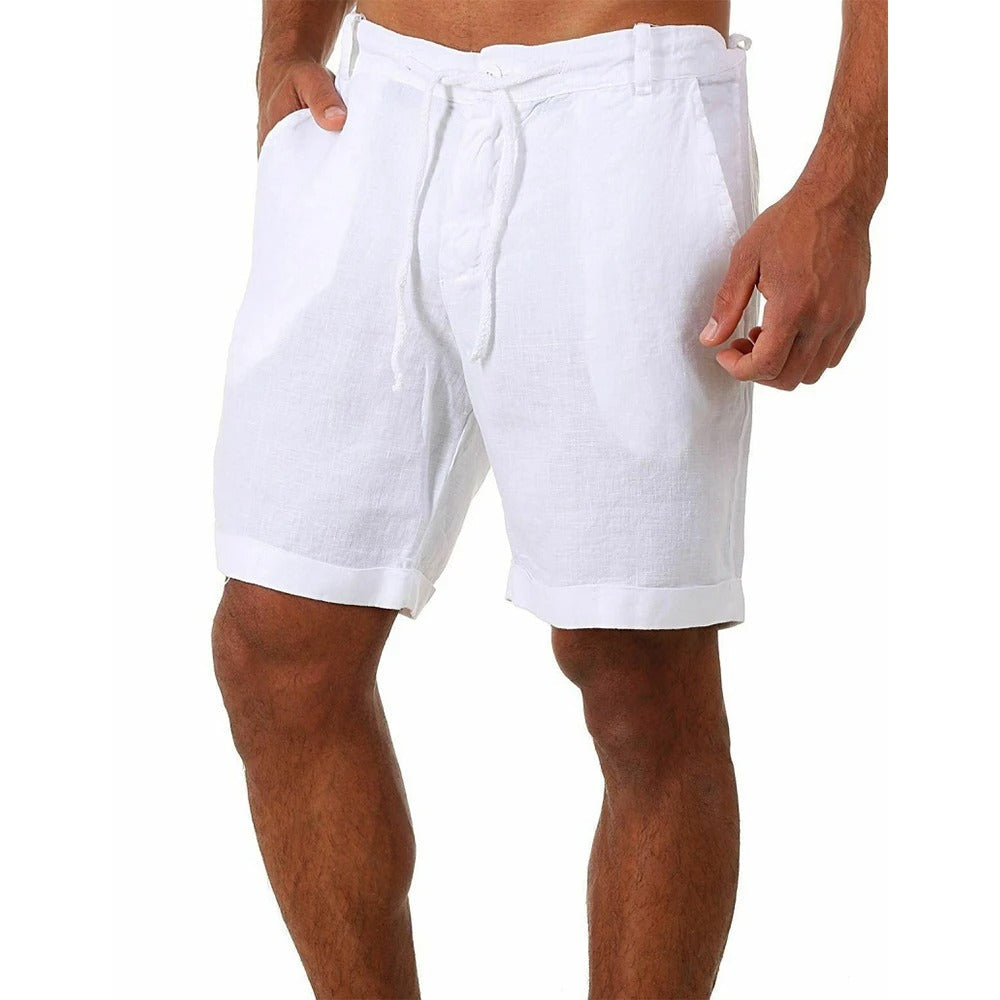 Theo | Effortless Summer Drawstring Linen Shorts