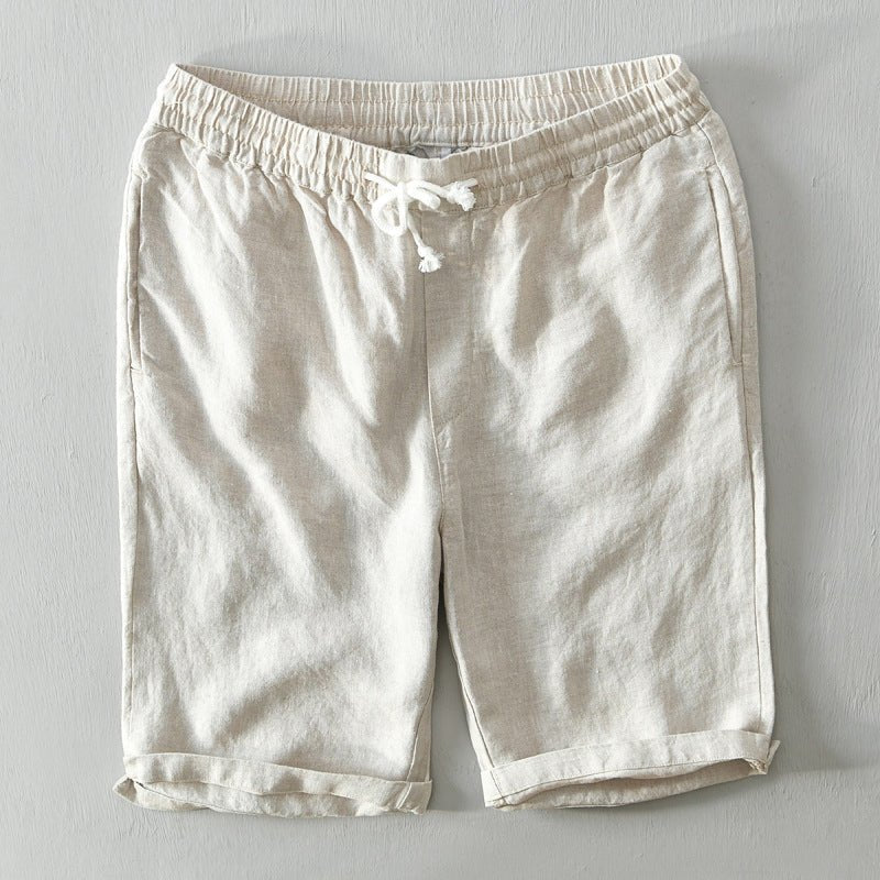 Thomas | Relaxed Fit Drawstring Linen Shorts