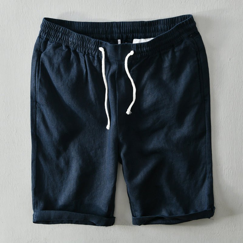 Thomas | Relaxed Fit Drawstring Linen Shorts