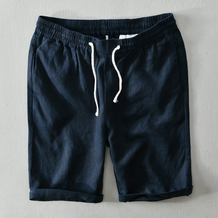 Thomas | Relaxed Fit Drawstring Linen Shorts