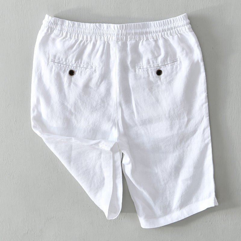Thomas | Relaxed Fit Drawstring Linen Shorts