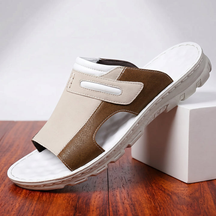 William | Wide Strap Slip On Mens Slides