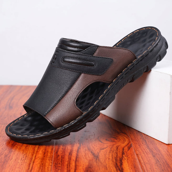 William | Wide Strap Slip On Mens Slides