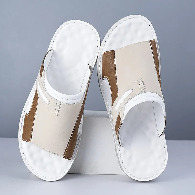 William | Wide Strap Slip On Mens Slides