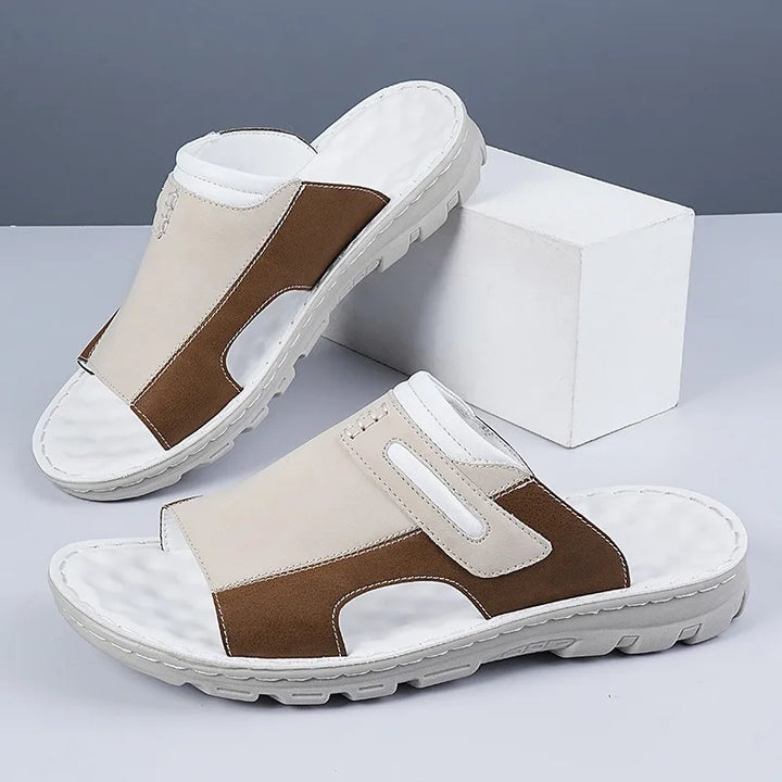 William | Wide Strap Slip On Mens Slides
